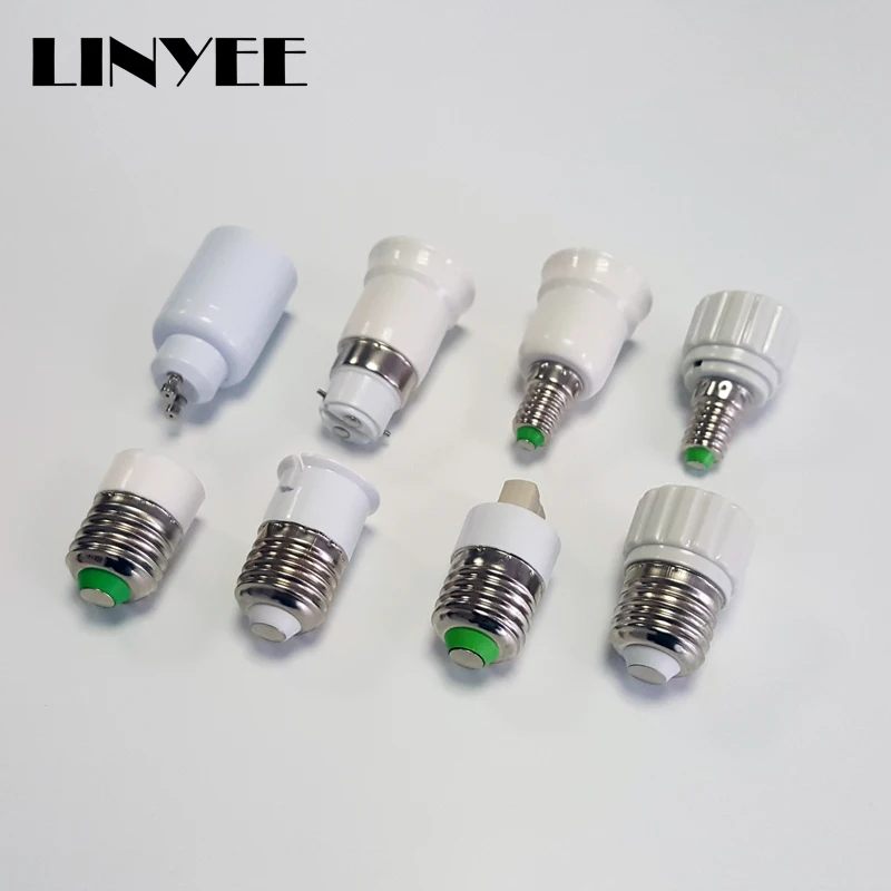 

E27 E14 GU10 G9 E12 B22 Lamp Base Conversion lamp Holders Converter Socket Adapter lamp holders For LED Corn Bulb light