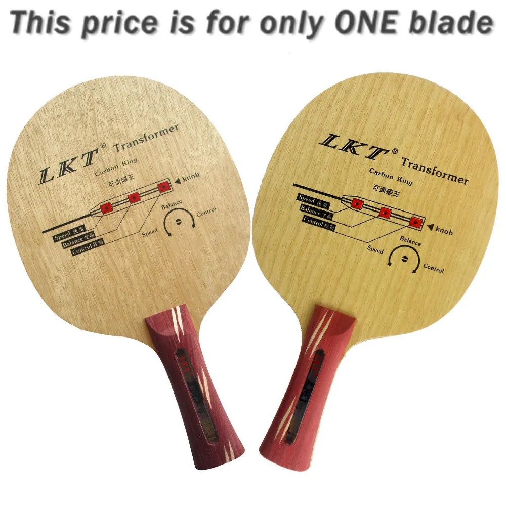 Lkt محول الكربون الملك طويل shakehand fl تنس الطاولة بينغبونغ بليد