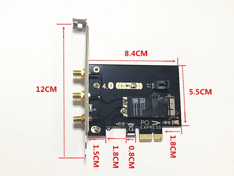 Двухдиапазонная 802,11 AC беспроводная wifi карта BCM943602CS интерфейсная карта типа PCI-E Bluetooth 4,1