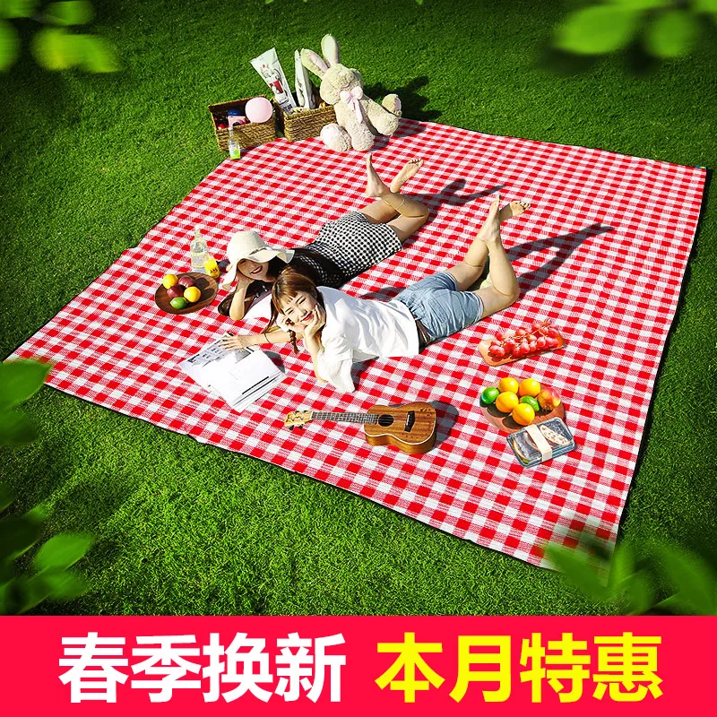 Picnic Mattress Moistureproof Mattress Outdoor Spring Outdoor Mattress Mattress Thickening Waterproof Portable Lawn Ins Wind Pic