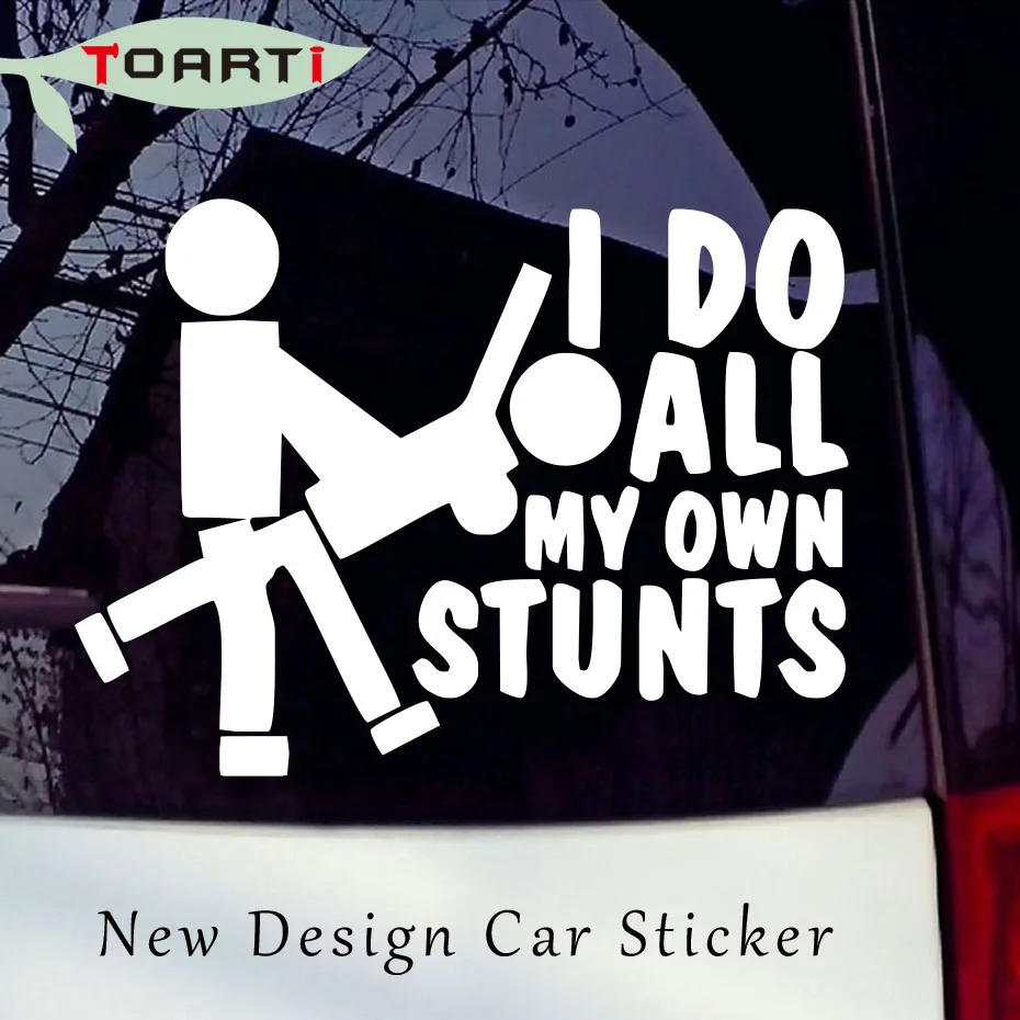 Buy I Do All My Stunts Decal Funny Car Stickers Sexy