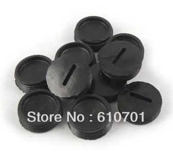 

Lot20 Black 17mm OD Plastic Carbon Brush Holder Back Cap Cover Electric Tool Screw Thread & Slotted Connector for Most Motors