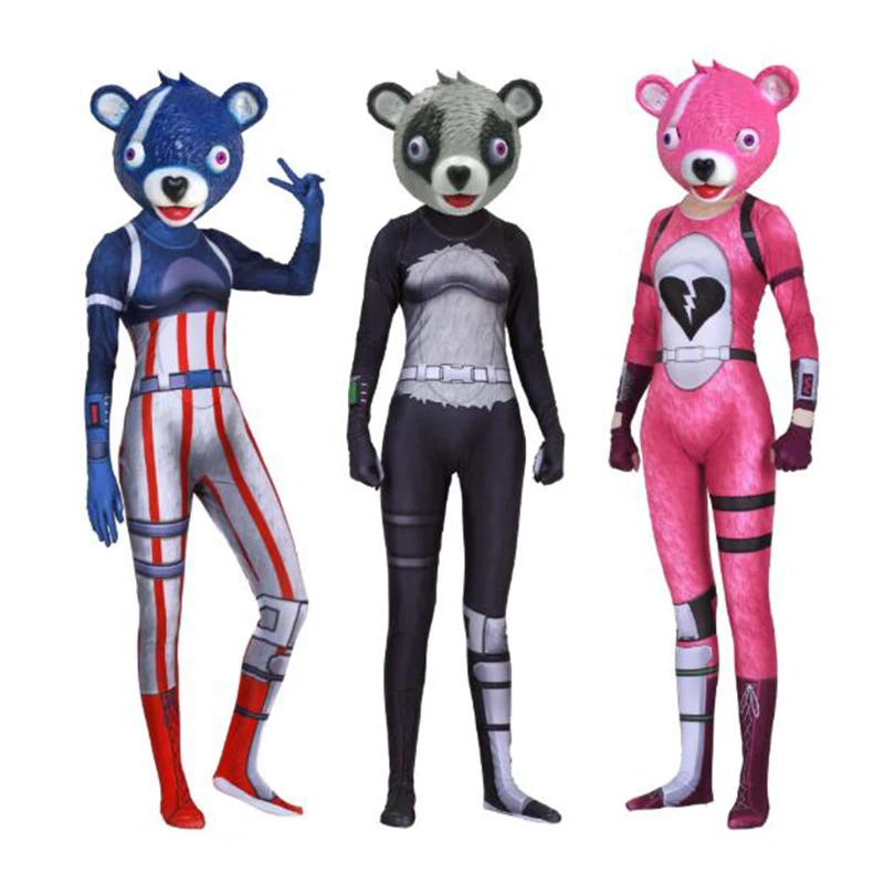 Halloween Game Cuddle Team Leader Cosplay Costume Rose Team Leader ...