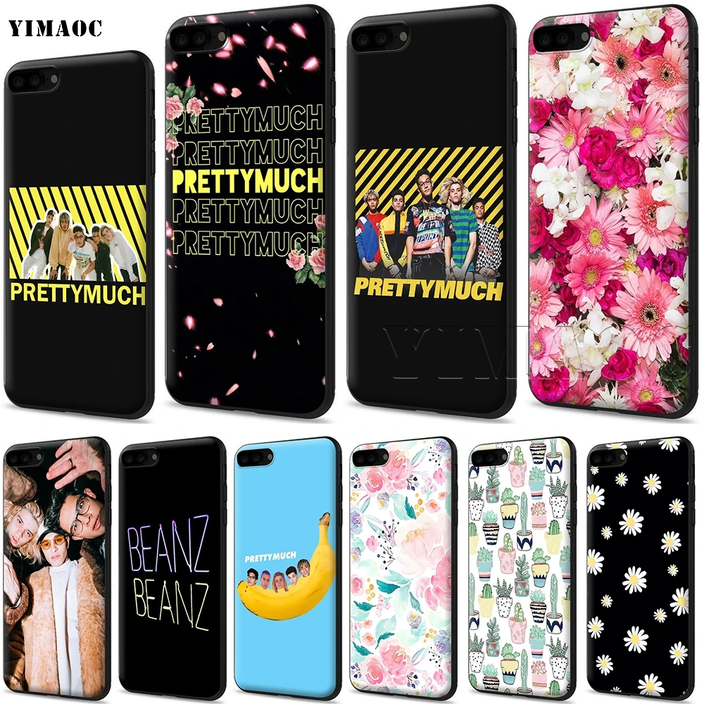 

YIMAOC PrettyMuch Silicone Soft Case for iPhone 11 Pro XS Max XR X 8 7 6 6S Plus 5 5S SE