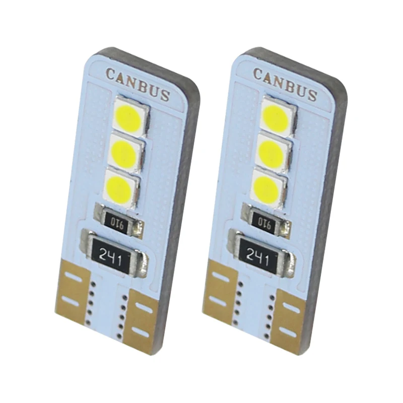 2X T10 W5W светодиод Шина CAN свет 9SMD 3030 светодиодные лампы для номерного знака