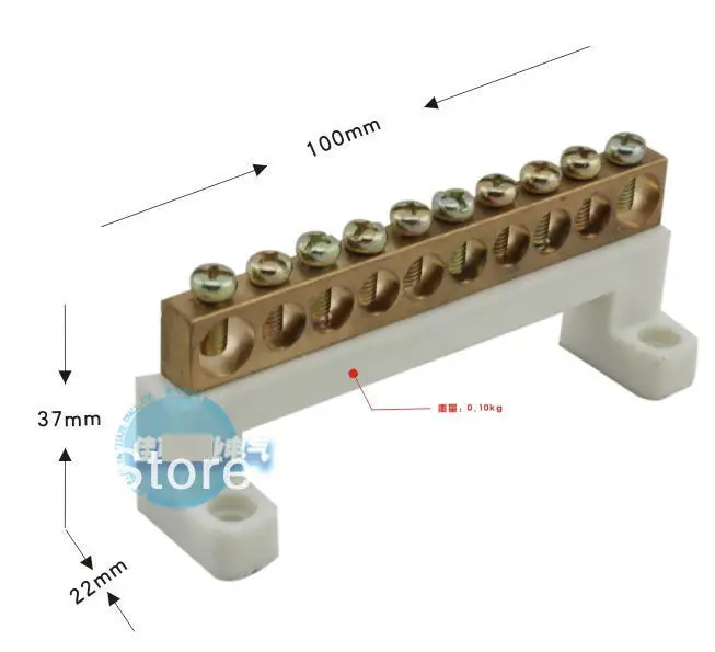 Terminalblockgroundzerolinerowtencoppergroundingcablerowlargecurrent10hole.jpg