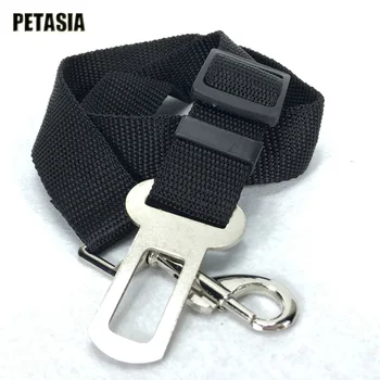 

Pet Dog Cat Safety Seatbelt For Car Vehicle Seat Belt Harness Lead Adjustable Colorful Round Ball with Small Bell Toy Ring toy