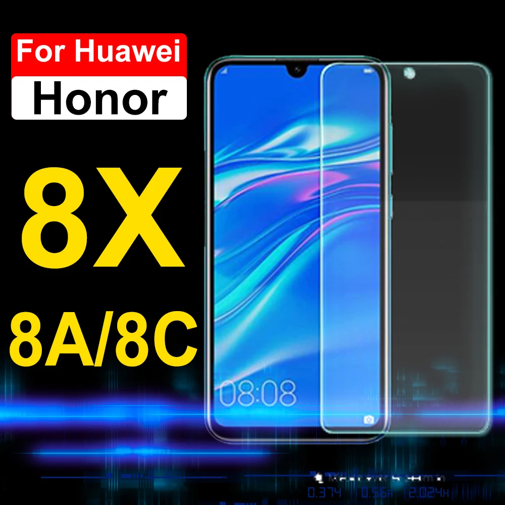 Стекло для honor 8x huawei honer 8 x 8c на x8 c8 закаленная защитная пленка защита экрана huavei
