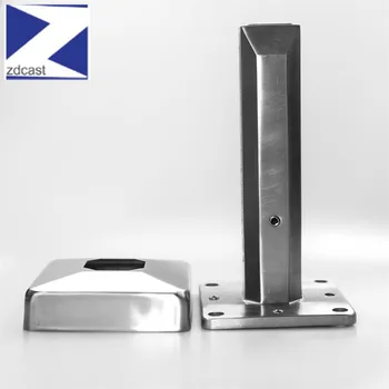 

Duplex 2205 stainless steel square pool fence glass spigots