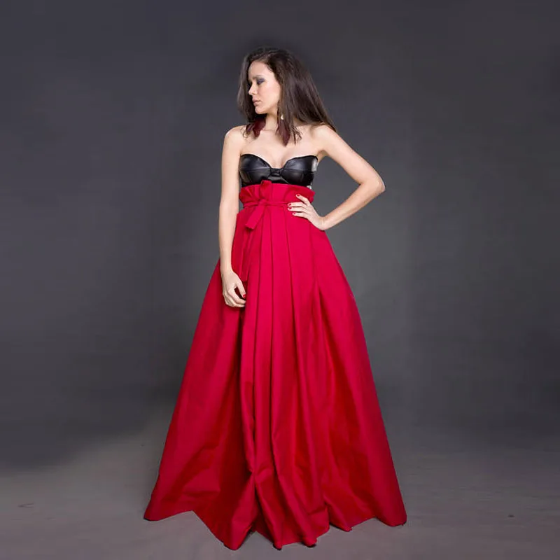 Wrap Skirt, Red Maxi Skirt, Women Red Skirt, High Waist Skirt, Red Bridesmaid Skirt, Christmas Skirt, Minimalist Fashion, Long Skirt