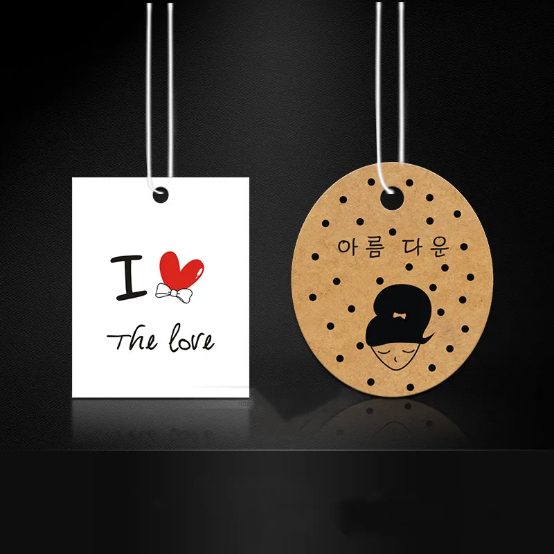 

Clothing store label customized clothing trademark logo customized jewelry tag printing design
