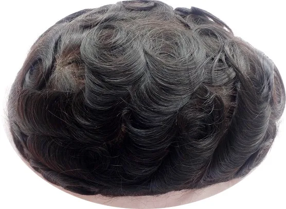 

Brazilian human hair toupee Base Swiss lace or French lace MenToupee , Men wigs , hair system Hair replacement fre shipping
