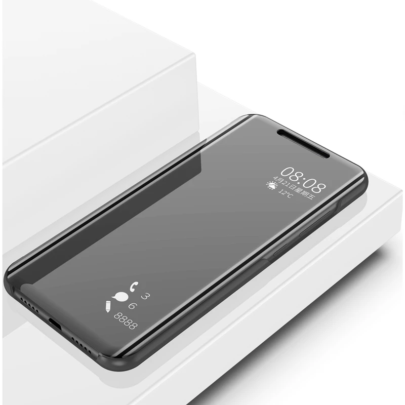 Умный зеркальный флип-чехол для телефона для Xiaomi Redmi 4x 6A 5A GO S2, кожаный чехол для телефона Xiaomi Redmi 5 plus 6 pro 7 redmi 5a чехол книжка, задняя крышка