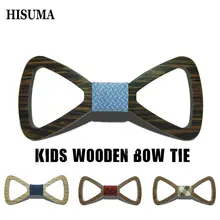 Детская одежда для мальчика; подходит для свадьбы вырез воротник рубашки резные из полой древесины галстук-бабочка из дерева для школьников, студентов, Бабочка шейный платок мужской галстук-бабочка