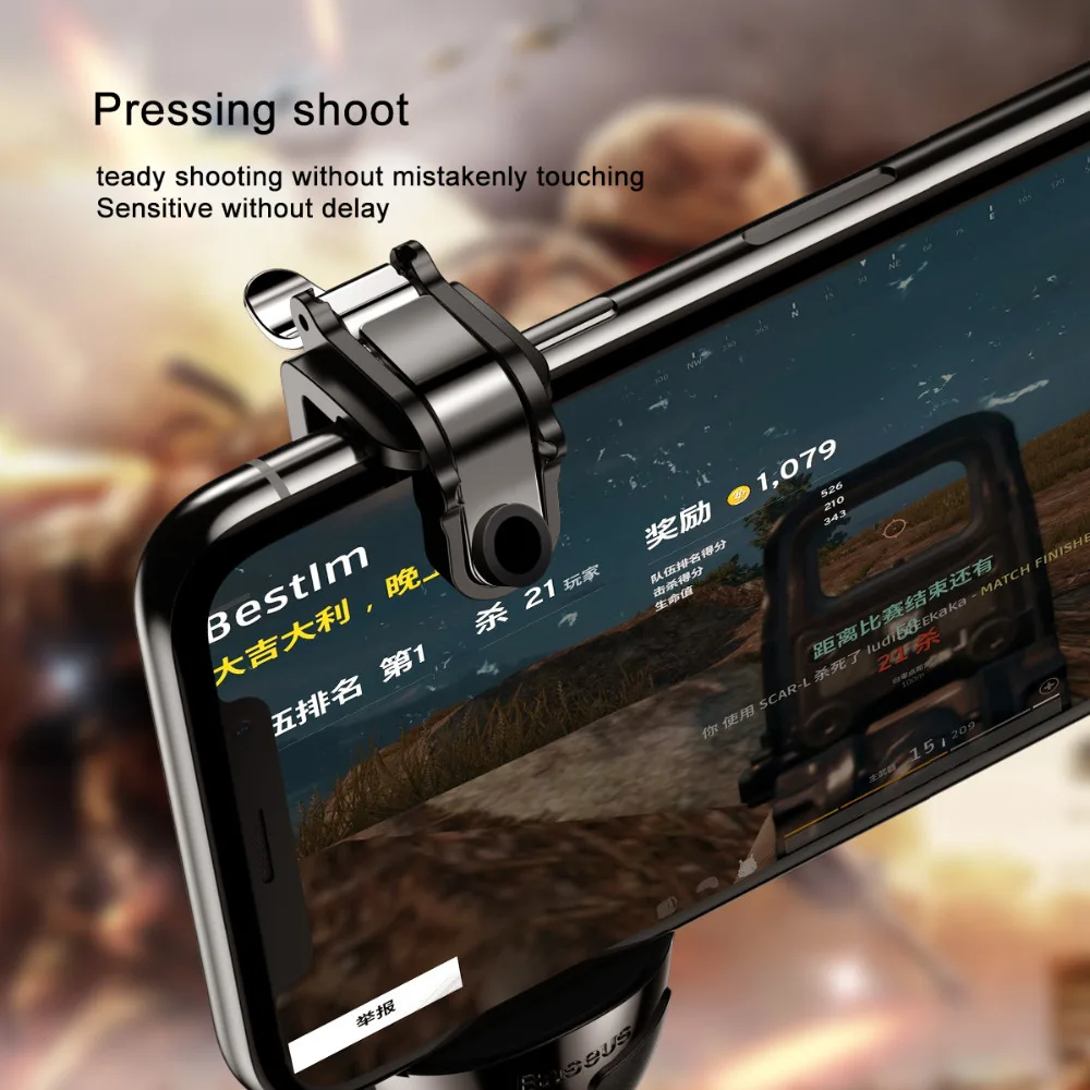 Baseus геймпад для PUBG IOS Android джойстика L1 R1 мобильный телефон игровой коврик шутер