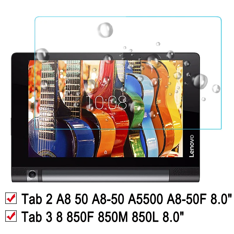 Стекло для Lenovo Tab 2 A8 50 A5500 50F 8 0 дюймов защитное стекло 3 850F 850M 850L закаленное