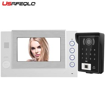 

7inch Color Hands Free Video Door phone Intercom System Doorbell One Monitor with Waterproof Camera