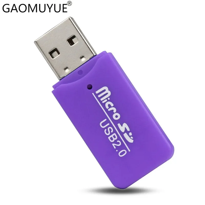 GAOMUYUE USB 2,0 кард-ридер для tf карт в кард-ридере s для microsd и micro sd карты с адаптером SD на выбор C-1