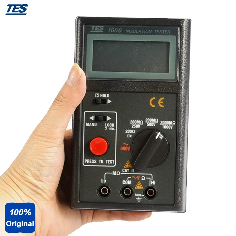 

TES-1600 Portable Auto-Zero Adjustment Insulation Tester