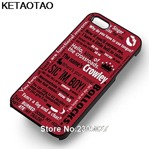 KETAOTAO сверхъестественные короли цитаты телефонные чехлы для iPhone 4 5C 5S 6S 7 8 Plus XR XS Max
