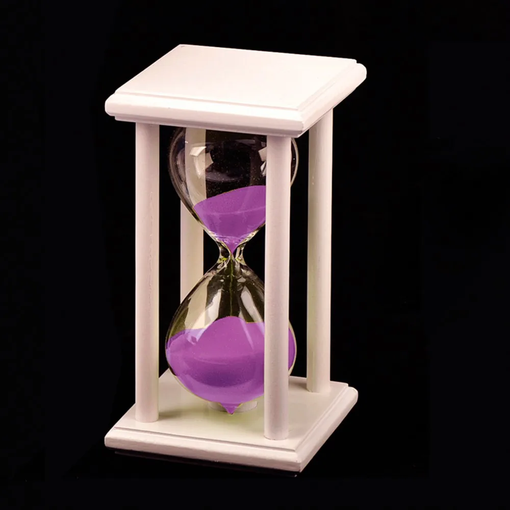 Акция ручной работы из натурального дерева 30 минут конфеты цвет песочные часы художественный таймер часы подарок на день рождения Домашний декор