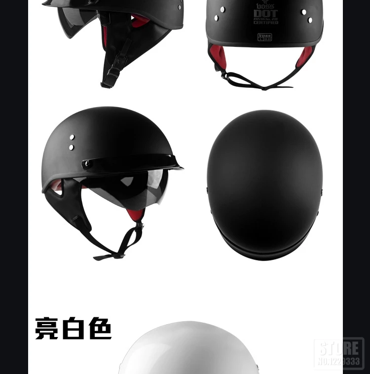 Ретро мотоциклетный шлем для мужчин 1/2 с открытым лицом полушлем круизер туринг Чоппер Мотоциклетный Шлем КАСКО Мото шлем мотоциклетный