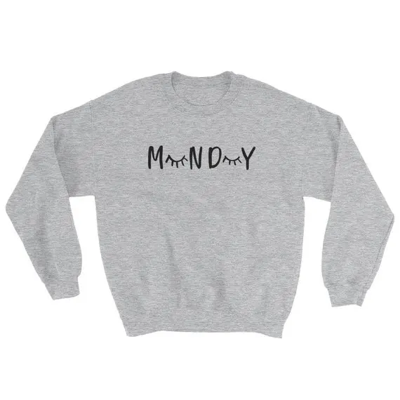 Skuggnas Monday Sweatshirt Aesthetic Sweatshirt High quality Casual Tops Long Sleeve Fashion Tops Tumblr Tops Drop ship Skuggnas Monday Sweatshirt Aesthetic Sweatshirt High quality Casual Tops Long Sleeve Fashion Tops Tumblr Tops Drop ship