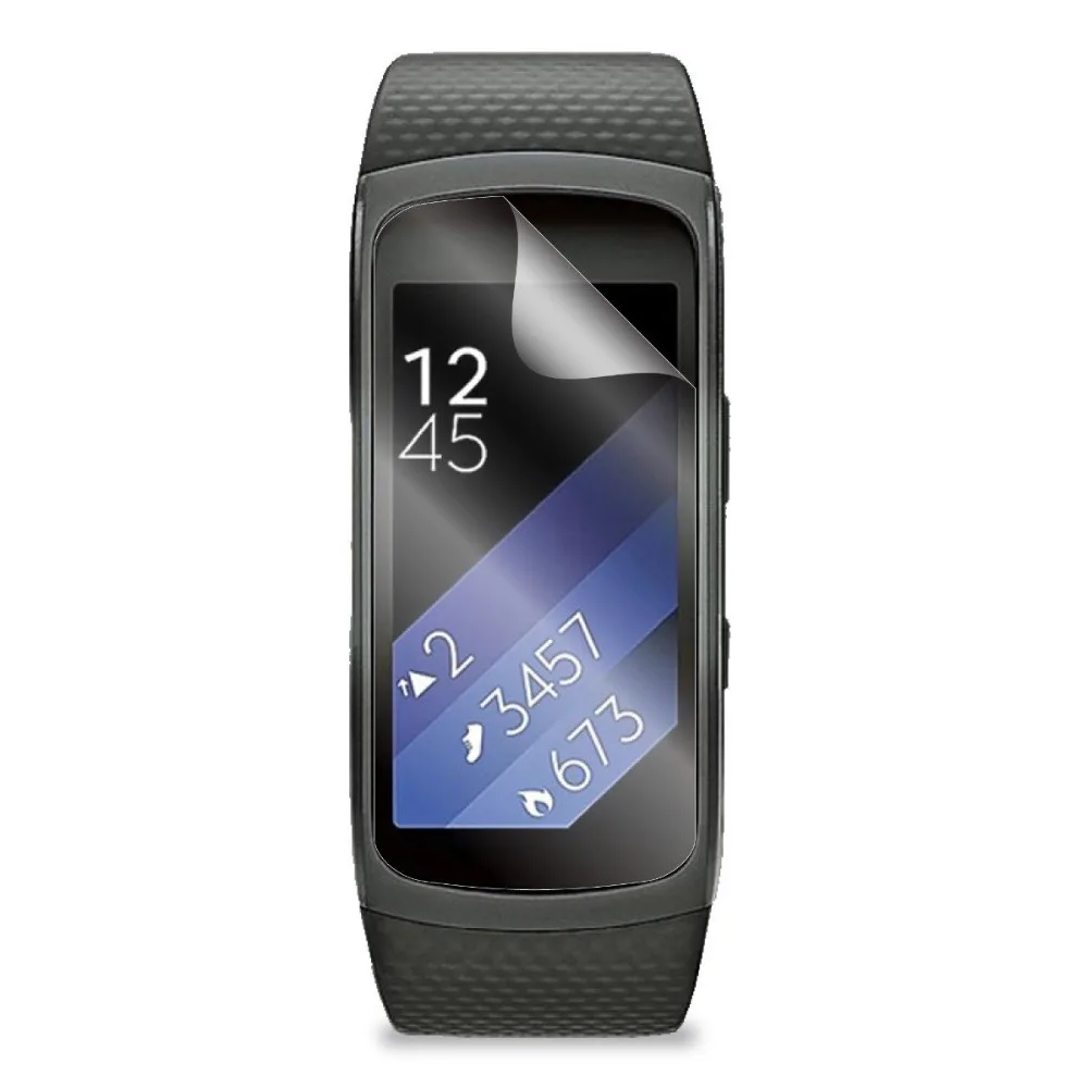 

3x Clear LCD Screen Protector Cover Shield Film Skin for Smart Watch Band Samsun Gear Fit2 Fit 2