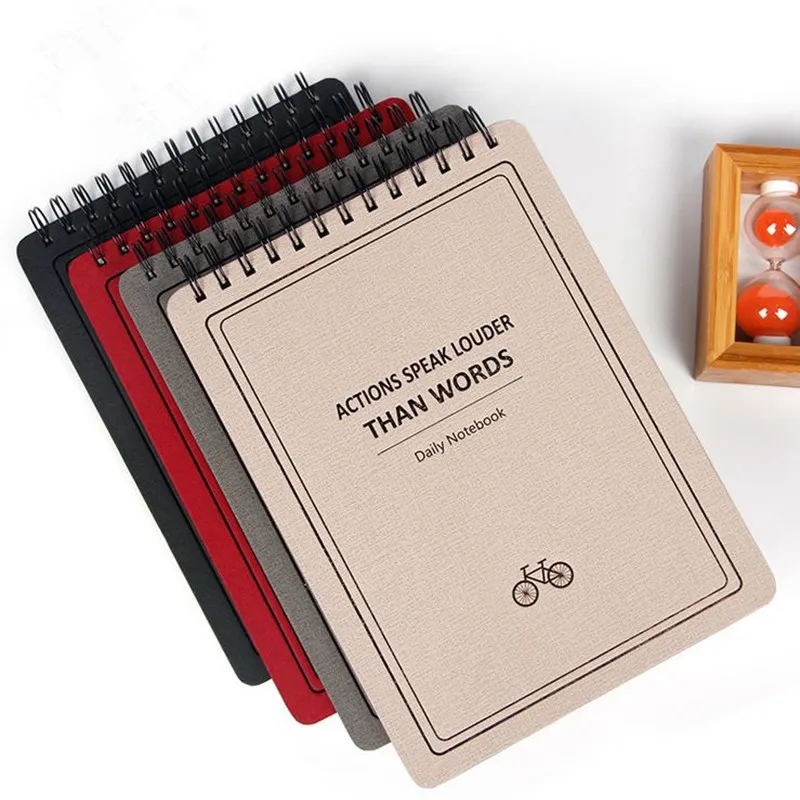 

Coloffice 1PC Retro Simple Monthly Notebook Day Planner Diary Kawaii B5 Coil Thickening Notepad Journal Stationery School Supply