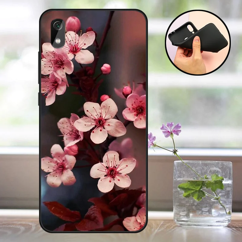 Black Silicone Redmi 7A Case 5.45" Bumper For Xiaomi Redmi 7A Capa Back Cover Phone Case Xiomi Redmi 7 A 7A Shockproof Coque - Цвет: YHT22