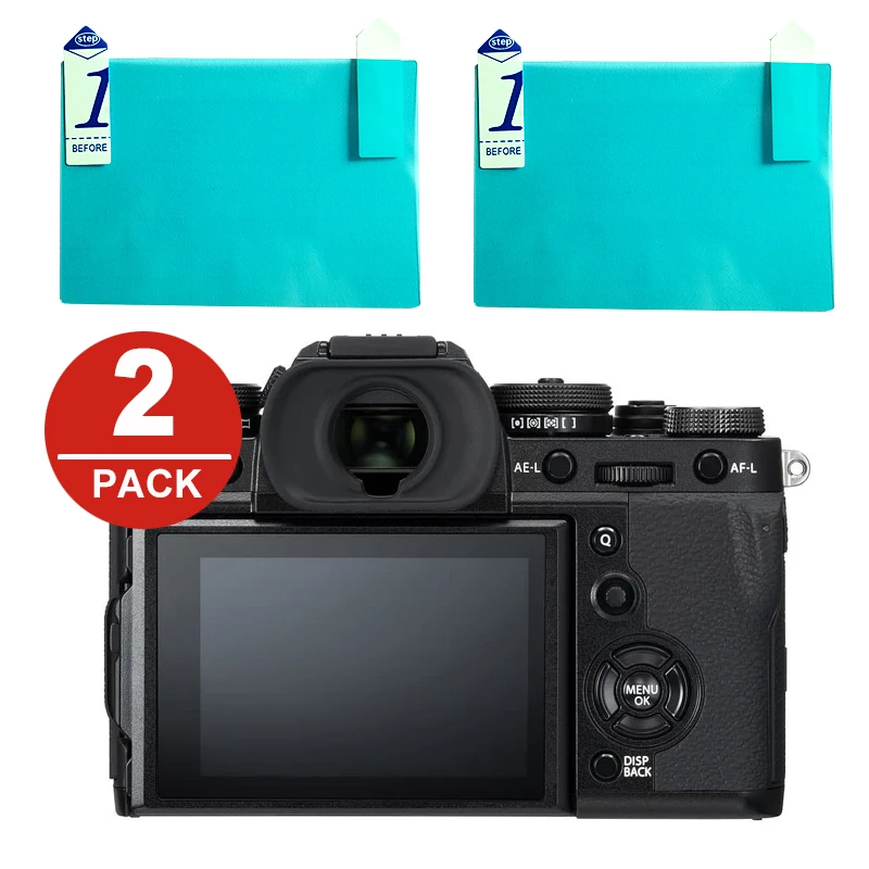 

2x LCD Screen Protector Protection Film for Fujifilm X-T3 X-H1 X-T2 XT1 X-T100 X-T30 X-T20 XT10 XF10 X-E3 X70 X-Pro2 X100T X100F
