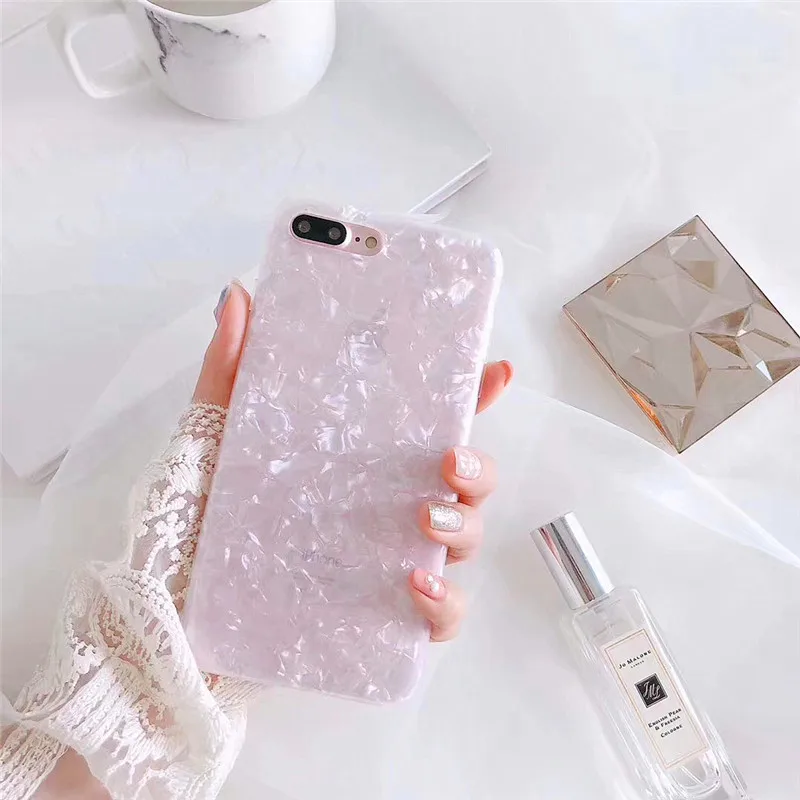 Милый полупрозрачный мраморный чехол LUDI для телефона iphone 11 pro max Xsmax XR XS X 7 8 6 6s Plus