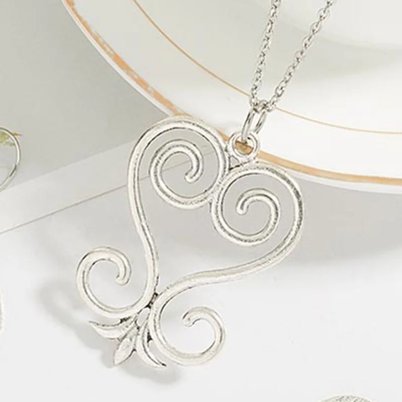 Necklace Африканский Символ сережки античное серебро Цвет Adinkra Gye Nyame серьги этнические ювелирные изделия - Окраска металла: Necklace