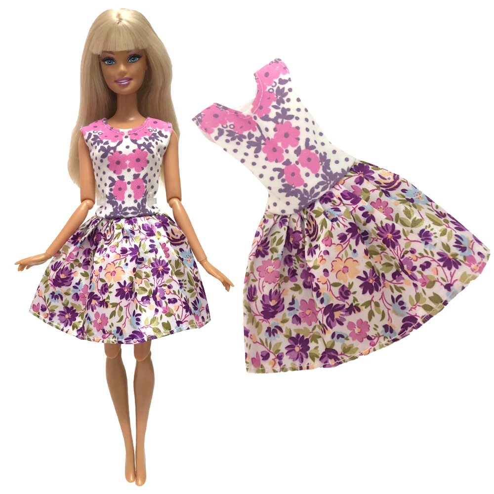 

NK 2019 Newest Doll Dress Beautiful Handmade Party ClothesTop Fashion Dress For Barbie Noble Doll Best Child Girls'Gift 005D DZ