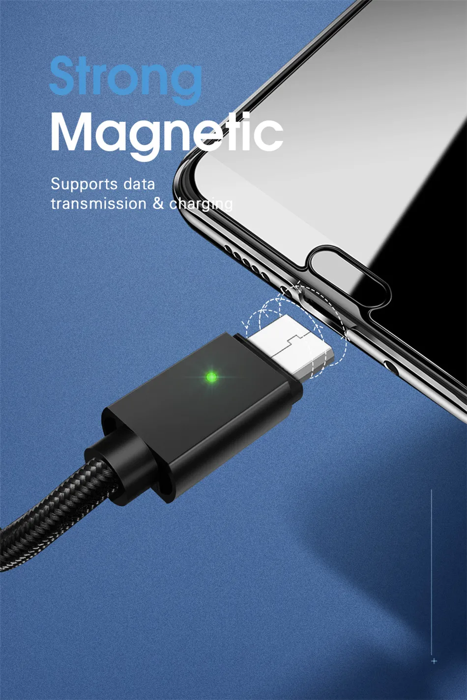 Essager Micro USB кабель магнитное зарядное устройство для samsung Xiaomi huawei LG 2.4A Быстрая зарядка магнит зарядный кабель для передачи данных кабель Microusb