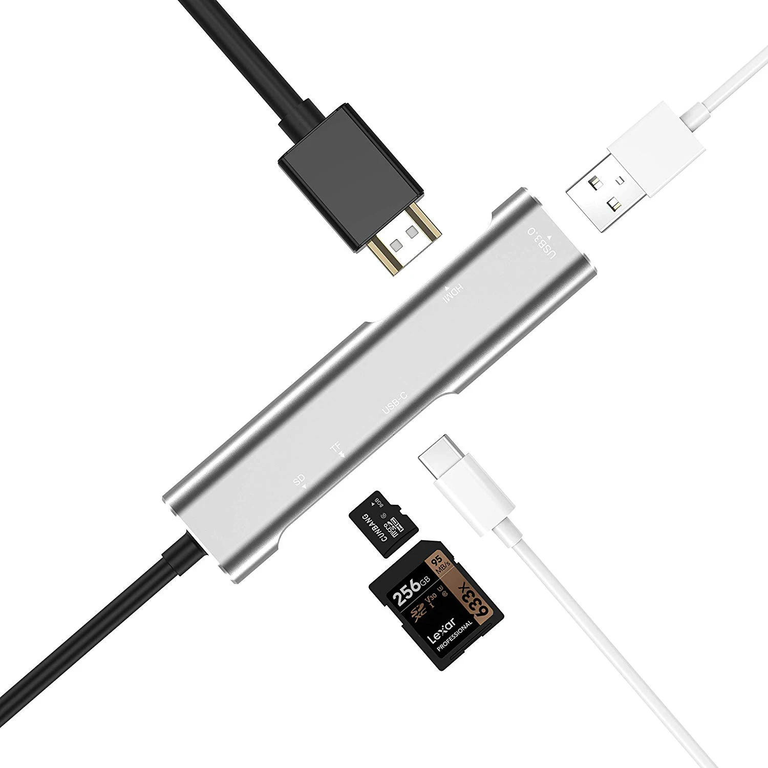 Концентратор USB Type C USB-C к HDMI 4K USB 3,0 картридер Thunderbolt 3 Dex Mode Adapter Dex станция для MacBook Pro samsung S8 S9