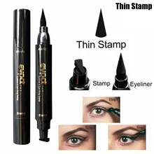 Evpct двойной Карнавальная маска печать Ручка жидкая подводка для глаз карандаш штамп точка тату Макияж инструмент легко носить косметика для глаз H7JP