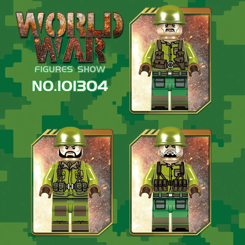  Military Tank Building Blocks Sherman M4 Tank Constructor LegoINGly Ww2 Figures Toys for Children