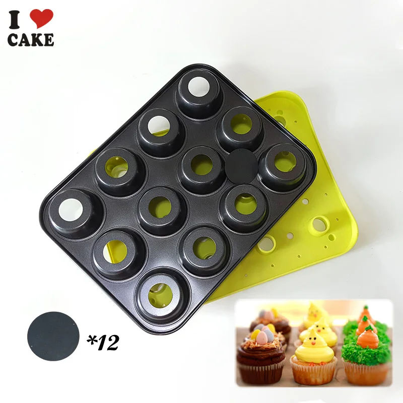 12 CUPS Non Stick Muffin Cupcake Pan with a Push Board ,Carbon Steel Coating Mousse Cake Mould Baking Tray Cake Tool Biscuit Pan - AliExpress 12 CUPS Non Stick Muffin Cupcake Pan with a Push Board ,Carbon Steel Coating Mousse Cake Mould Baking Tray Cake Tool Biscuit Pan - AliExpress