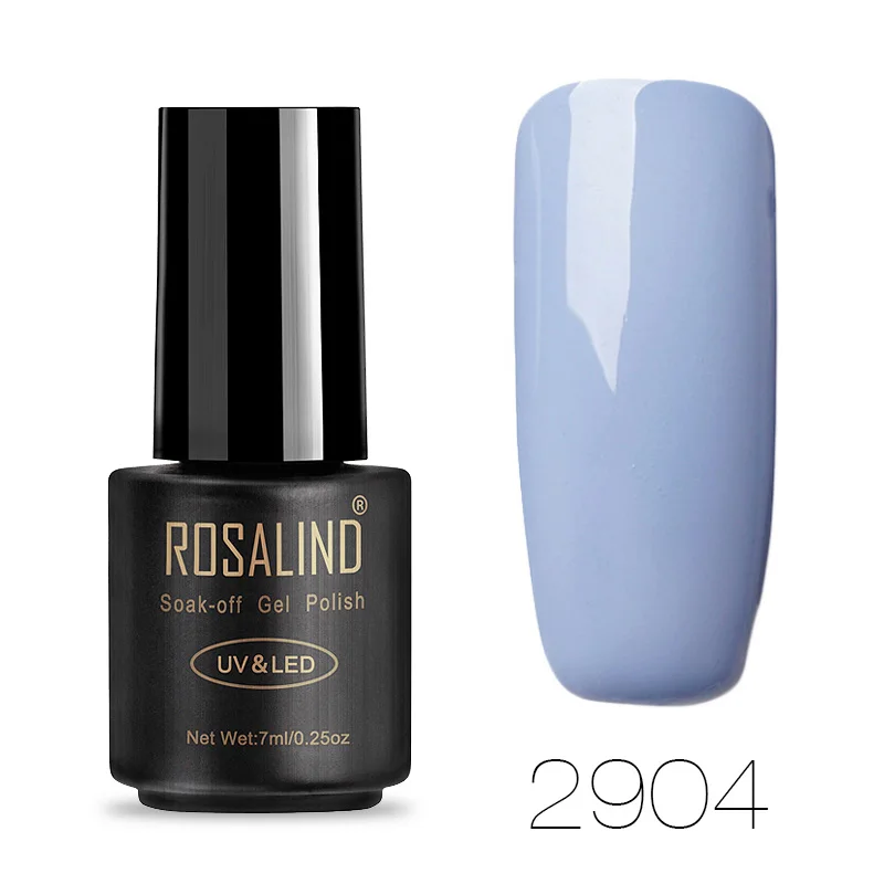 2904 ROSALIND 7 пилка для ногтей Gary blue red Nude гель лак Полупостоянный дизайн ногтей маникюр замочить сверху пальто УФ Гель-лак для ногтей - Цвет: 2904