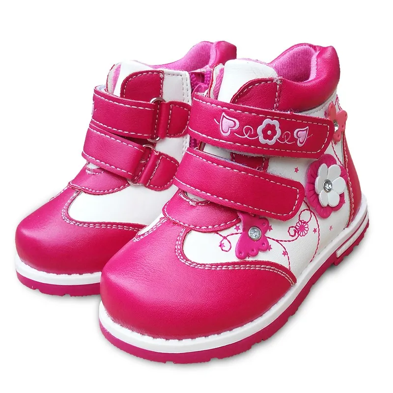Новые Симпатичные 1 пара из искусственной кожи кроссовки модная детская обувь, дети девушки цветка обувь, подходит демисезонный