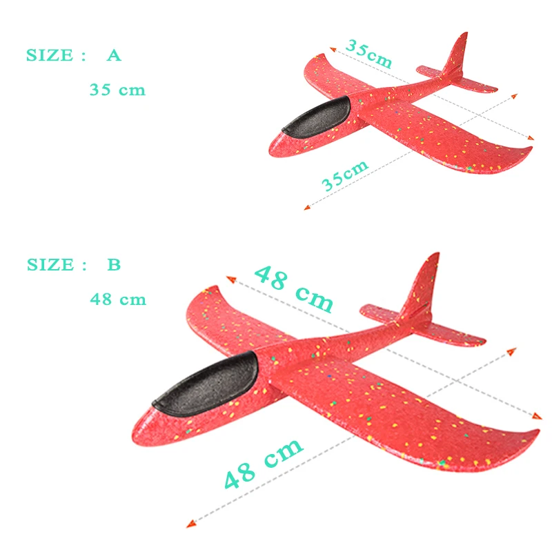 12 stücke Kinder Flugzeug Spielzeug Handwerfen Flying Toys Flugzeugmodelle