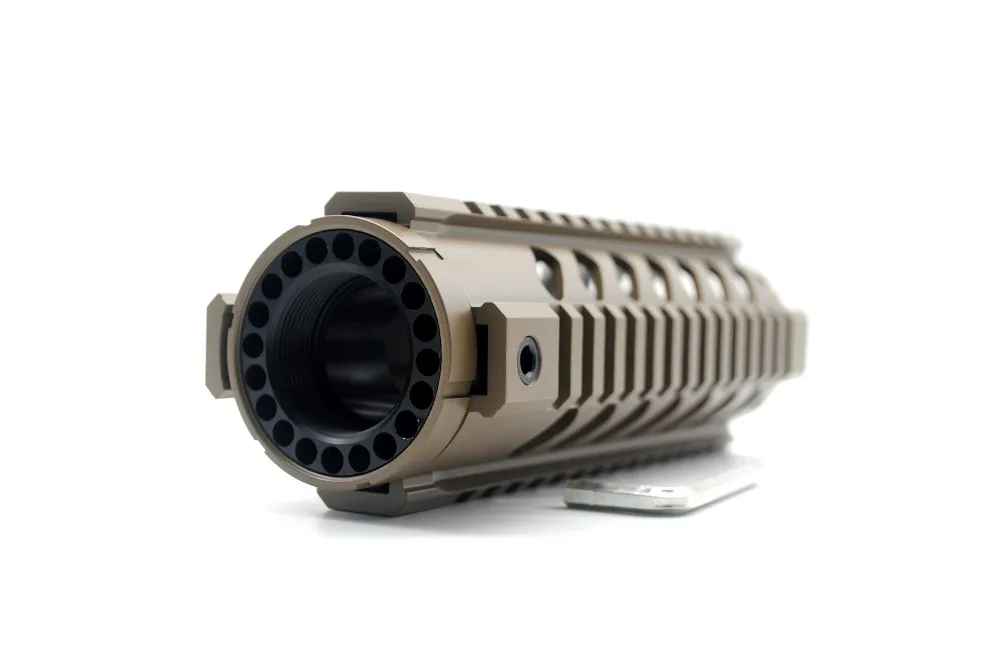 Тактический M16 загар Цвет 7 ''дюймовый свободный поплавок Quad Handguard Picatinny Weaver Rail