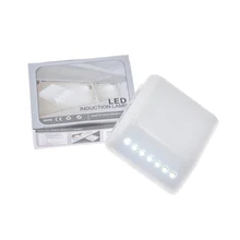 1 шт. Универсальный 7 светодиодный Сенсор индукции внутренняя Кабинета лампы шкаф Гостиная Спальня ящик ночник