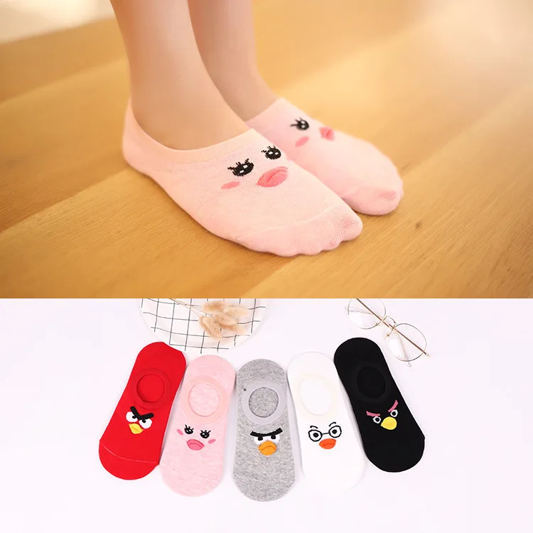 Calcetines Mujer носки для девочек товары птиц лодка Костюмные летние дышащие