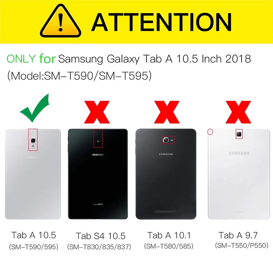 Для samsung Galaxy Tab A T590 T595 T597 10,5 ''Детский безопасный противоударный сверхпрочный силиконовый+ PC чехол с подставкой+ плечевой ремень