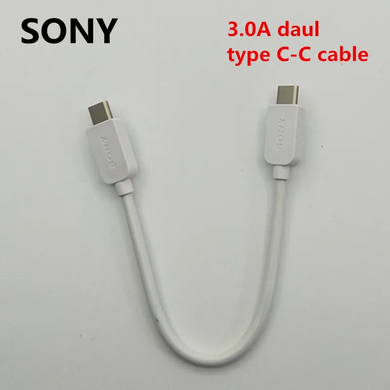 

Original SONY Dual USB Type C Cable Data Fast Quick Charging Double Type-C Cable For Xperia X COMPACT Premium XZS XA1 ULTRA Plus