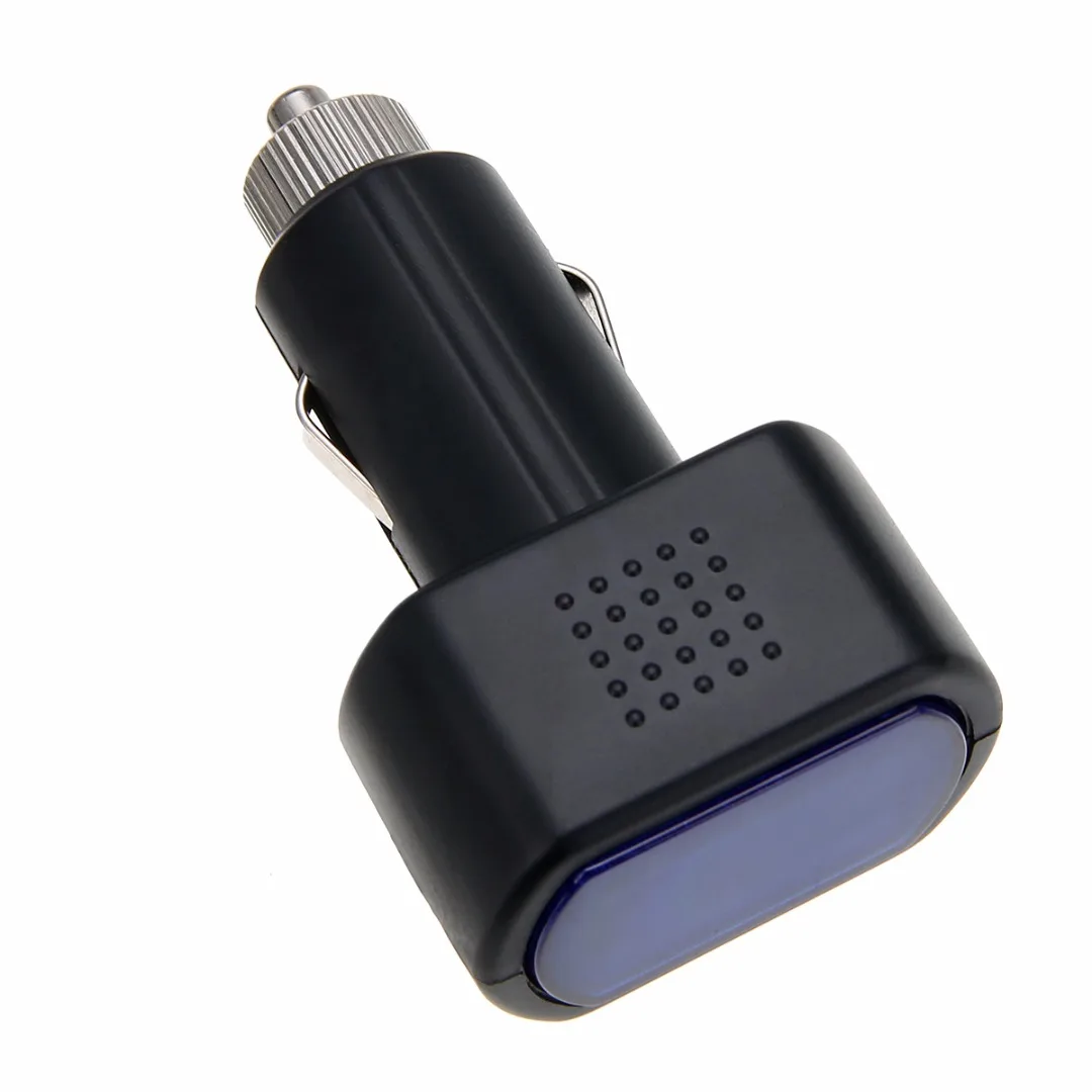 2pcs DC 12V 24V LED Auto Car Battery Volt Voltage Meter Gauge Cigar Lighter Plug Black