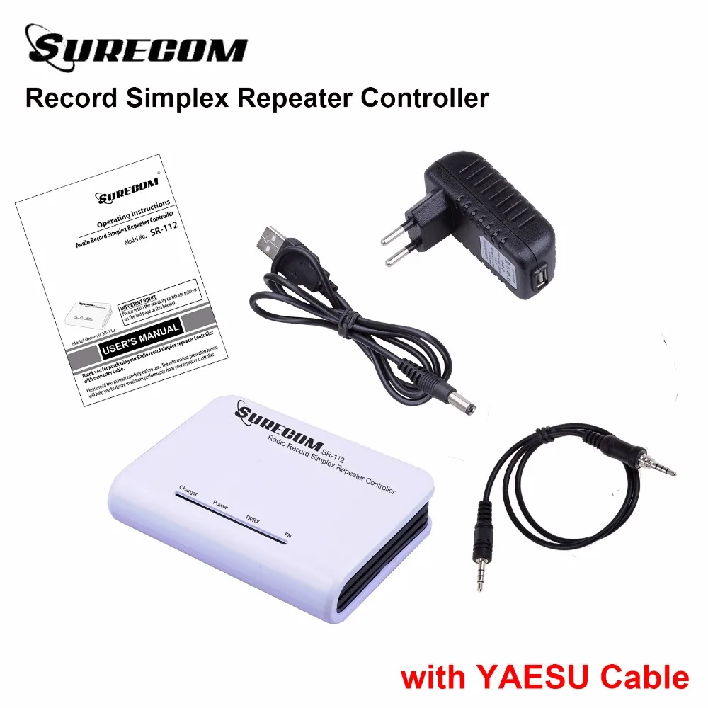 

SURECOM SR-112 simplex repeater Controller with YAESU Cable FT-252,FT-257,FT-270 ,FT-277 ,HX-471,VX-120,VX-120E,VX-127,VX-127E,