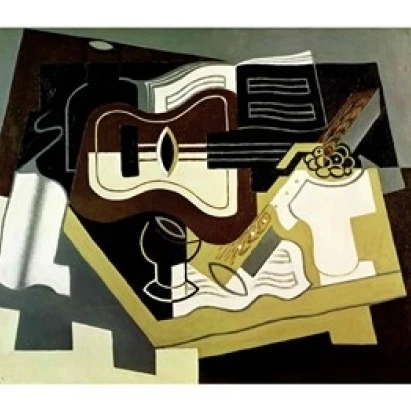 Guitar and Clarinet  1920 Poster Print by Juan Gris (24 x 18)
